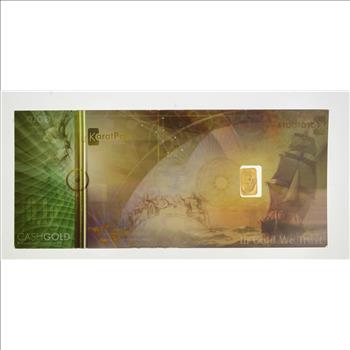 0.10 Gram 999.9 Fine Gold Bar - KaratPay - NADIR Gold