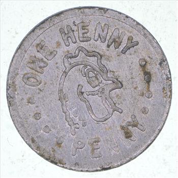 1 Henny Penny Chicken Feed Coin Token - Reduced S&H