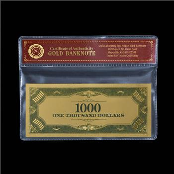 $1000.00 United States Large Denomination - Replica Bank Note