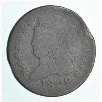 1/2c - HALF CENT - 1808 - Draped Bust United States - Half Cent