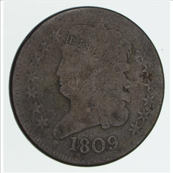 1/2c - HALF CENT - 1809 - Classic Head United States - Half Cent