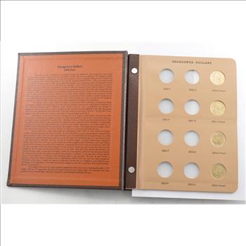 16 Coins Sacagawea Dollar Collection 2000-2015 - Album Set Partially Complete With Proof