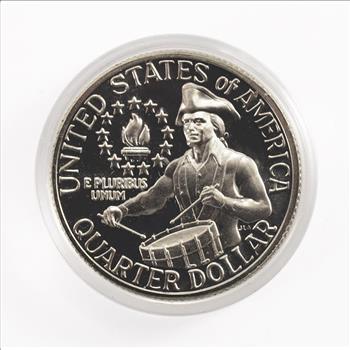 1776-1976-S 40% SILVER Proof Cameo - Bicentennial Washington Quarter - San Francisco Minted