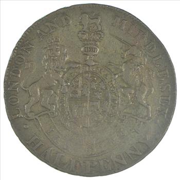 1794 George Prince of Wales Half Penny Condor Token