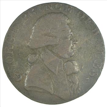 1794 George Prince of Wales Half Penny Condor Token