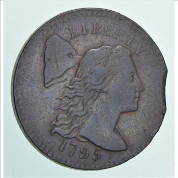 1795 Liberty Cap Large Cent - Clipped Planchet