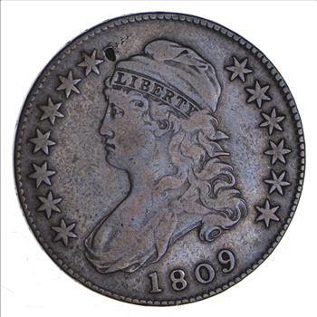 1809 Capped Bust Half Dollar - O-113 - Circulated