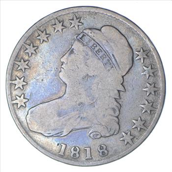 1818 Capped Bust Half Dollar - Pincer 8's - Circulated