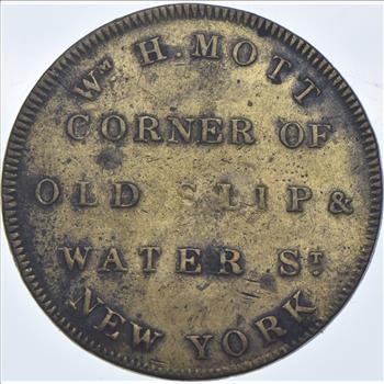 1820's W. H. Mott Civil War Token - NY 615