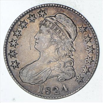 1824 Capped Bust Half Dollar - Circulated