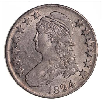 1824 Capped Bust Half Dollar - Near Uncirculated