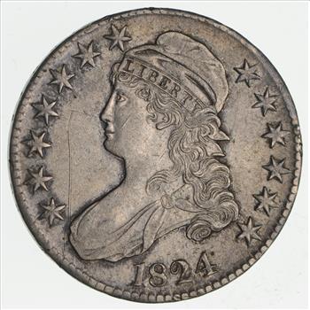 1824 Capped Bust Half Dollar- Near Uncirculated