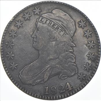 1824/1 Capped Bust Half Dollar - 10/a