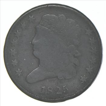 1825 Classic Head Half Cent