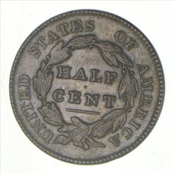 1829 Classic Head Half Cent