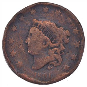 1831 - US Type Coin Matron Head Large Cent