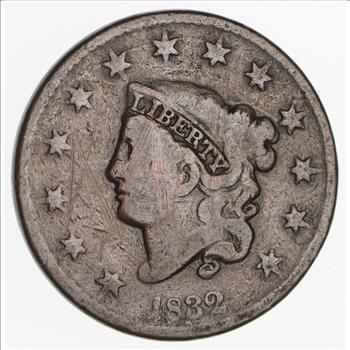 1832 - US Type Coin Braided Hair Large Cent