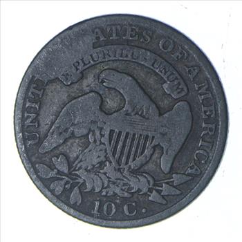 1833 Capped Bust Dime - Cud Error JR4 - Circulated