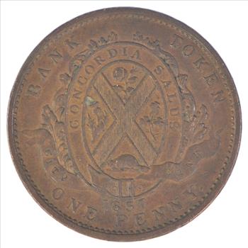 1837 Canadian Provinces 1 Penny