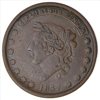 1837 Mint Drop Bentonian Currency Hard Times Token