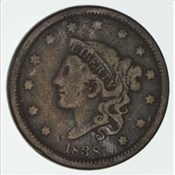 1838 Matron Head Large Cent
