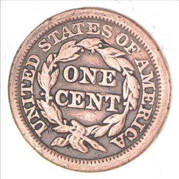 1847 - US Type Coin Braided Hair Large Cent