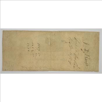 1849 $100.00 Commercial Bank Of Columbia, SC Large Horseblanket Note