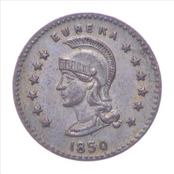1850 Liberty Head California Gold Rush Souvenir Token