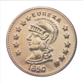 1850 Liberty Head California Gold Rush Souvenir Token