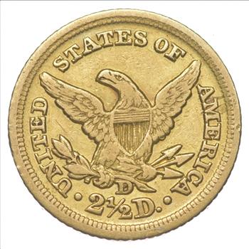 1850-D $2.50 Liberty Head Gold Quarter Eagle