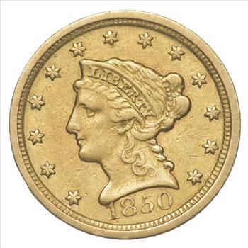 1850-D $2.50 Liberty Head Gold Quarter Eagle