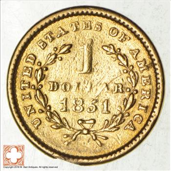 1851 Liberty Head Gold Dollar