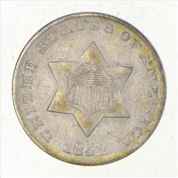 1852 Silver Three-Cent Piece - Trime