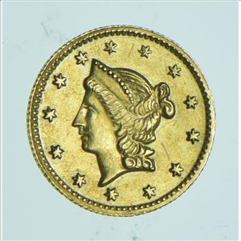 1853 Liberty Head California Gold 1/2 Dollar - BG-430