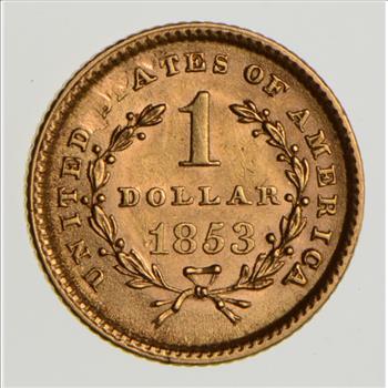1853 Liberty Head Gold Dollar