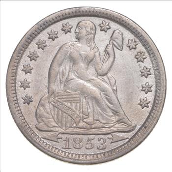 1853 Seated Liberty Dime - Arrows