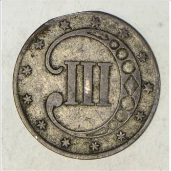 1853 Silver Three-Cent Piece - Trime