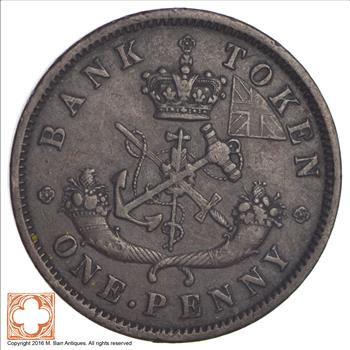 1854 Canadian Provinces 1 Penny
