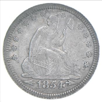 1854 Seated Liberty Quarter