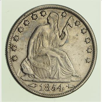 1854-O Seated Liberty Half Dollar - Circulated