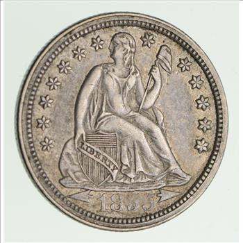1855 Seated Liberty Dime - Circulated