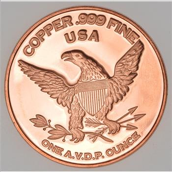 1856 Flying Eagle Cent - Tribute Series - 1 Oz .999 Fine Copper Round