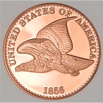 1856 Flying Eagle Cent - Tribute Series - 1 Oz .999 Fine Copper Round