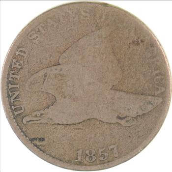 1857 Flying Eagle Cent - Very Tough - Issued for only 3 Years