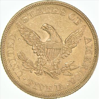 1861 $5 Liberty Head Gold Half Eagle