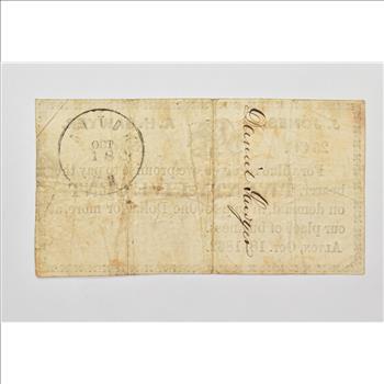 1862 25 Cents Confederate States of America - Authentic Civil War Bond Note