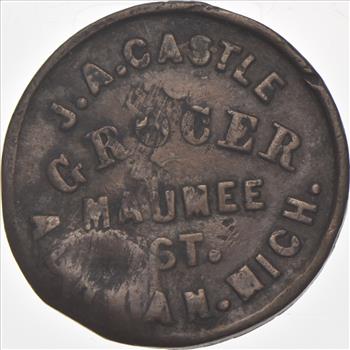 1863 Adrian Mich Civil War Token MI 005
