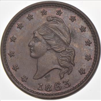 1863 Army & Navy Civil War Token