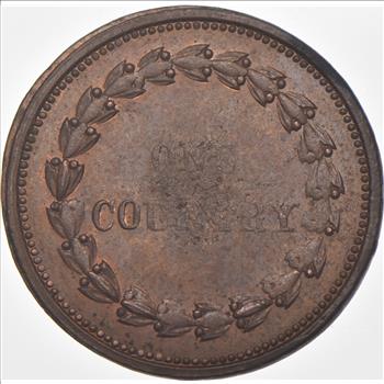 1863 Union & Liberty Civil War Token Off Center