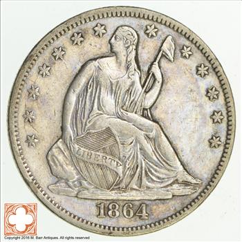 1864 Seated Liberty Half Dollar